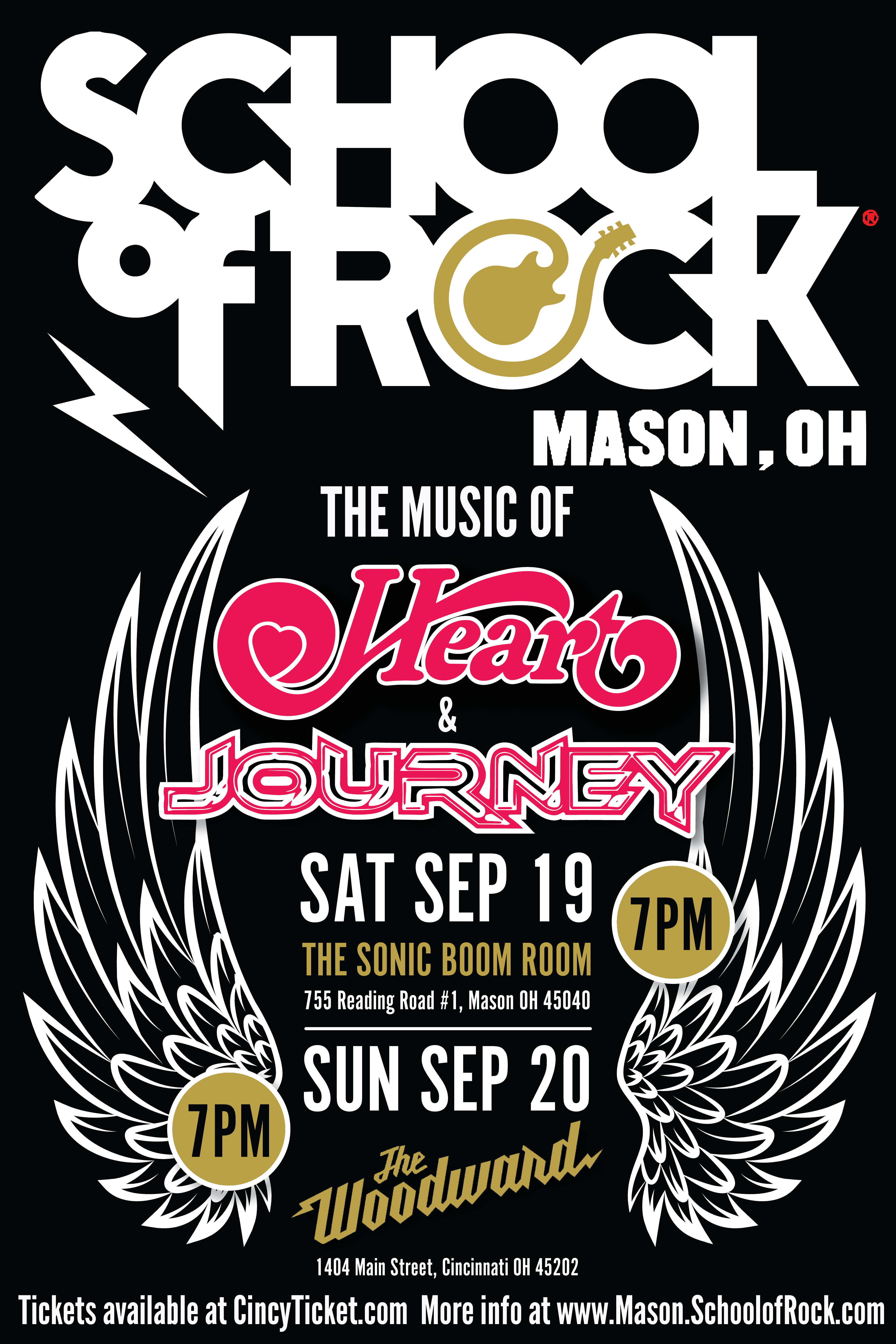 school of rock heart journey mason Woodward Theater